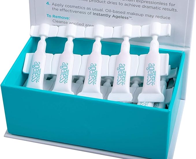 Instantly Ageless Facelift in A Box - Instant Eye Bag Remover Puffiness -1 Box of 25 Vials - Instant Under Eye Bags Remover - Wrinkle Tightener - Instant Wrinkle Remover for Face Instant Lift-GlimoraGlow