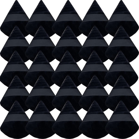 GXXMEI 30PCS Powder Puff Face Soft Makeup Sponge, Triangle Powder Puffs for Loose Powder Mineral Powder Velour Puff for Face Exquisite Makeup Eyes Contouring, Beauty Makeup Tools-GlimoraGlow