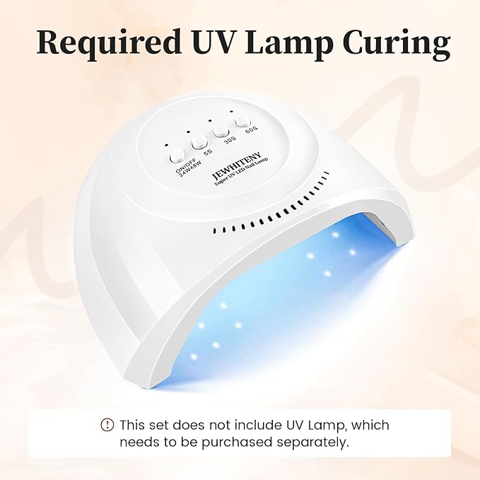 JEWHITENY Poly Nail Gel Set Clear Nude Brown Neutral Classic Color Base and Top Coat Slip Solution Poly Extension Gel With Acrylic Nail Builder Need U V Lamp Curing-GlimoraGlow