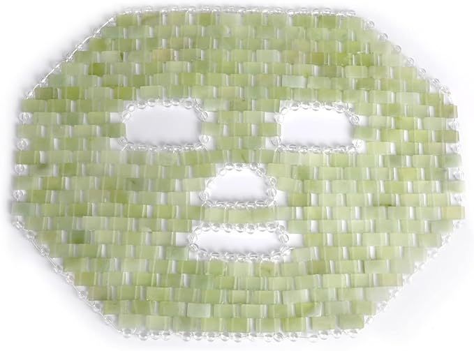 Jade Mask,100% Natural Stone Jade Sleep Mask Skincare Massage Tools for Puffy Eyes Dark Circles-GlimoraGlow