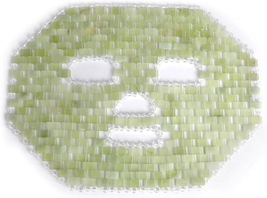 Jade Mask,100% Natural Stone Jade Sleep Mask Skincare Massage Tools for Puffy Eyes Dark Circles-GlimoraGlow