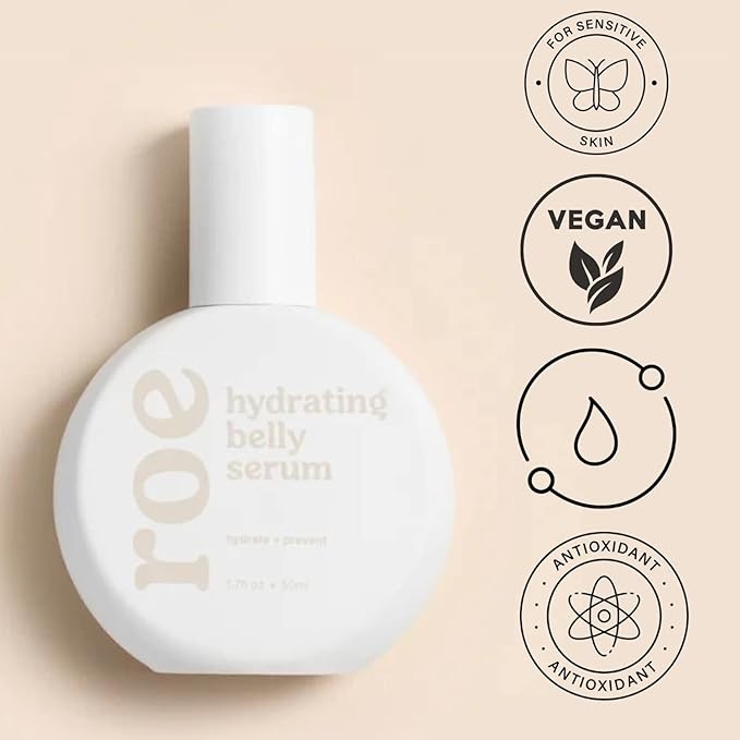 Stretch Mark Belly Serum/Oil for Sensitive Skin with Long and Short-term Hydration, Increases Skin Elasticity and Firmness Reduce Stretch Marks (Belly Serum)-GlimoraGlow