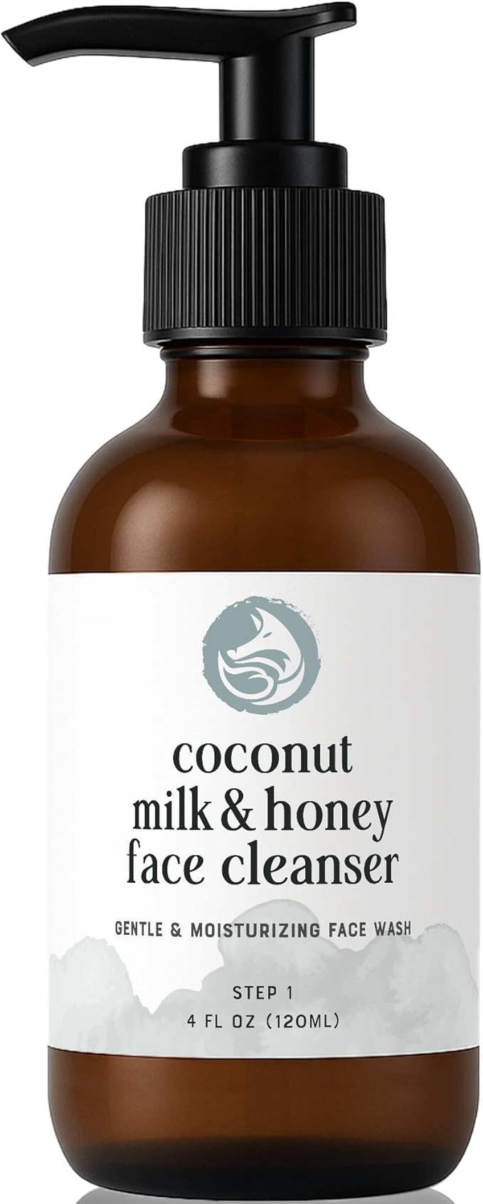 Hydrating Face Cleanser - Coconut Milk & Honey 4oz | Nourishing Daily Cleanser for All Skin Types — Gentle Non-Drying Formula, Fragrance-Free with Jojoba Oil & Aloe, Ideal for Sensitive Skin-GlimoraGlow
