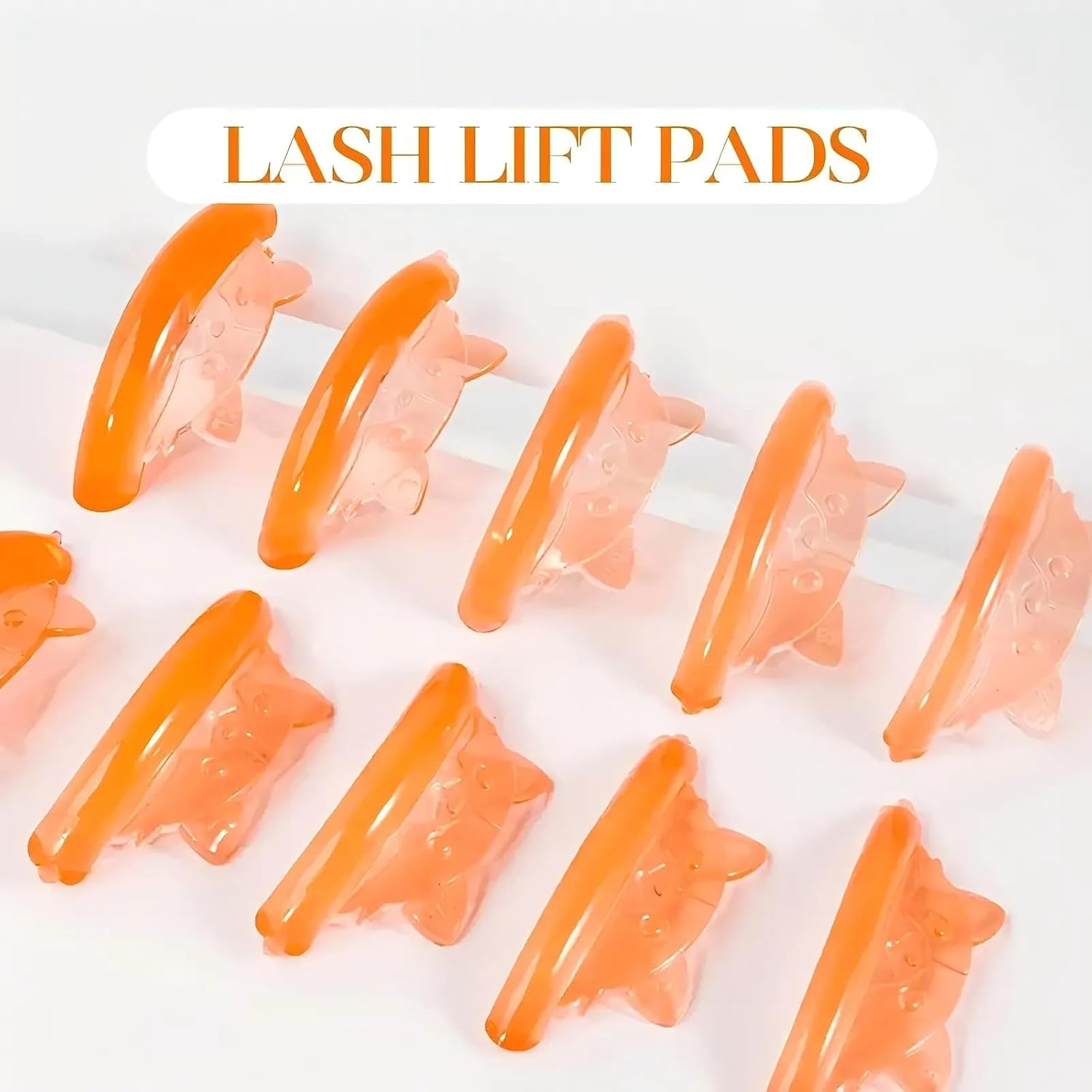 Eyelash Perm Pads Lash Lift Rods Eyelash Perm Silicone Pads 5 Sizes Reusable Soft Lash Lift Pads Shield for Different Length Eyelashes Perfect Lifting-GlimoraGlow