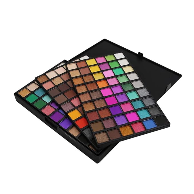 162 Colors Hightlight Eyeshadow Palette Makeup Gift Set, FantasyDay Professional Long Lasting Waterproof Matte Highly Pigments Shiny Shimmers Glitter Makeup Palette Colorful Cosmetic Eye Shadow Pallet-GlimoraGlow