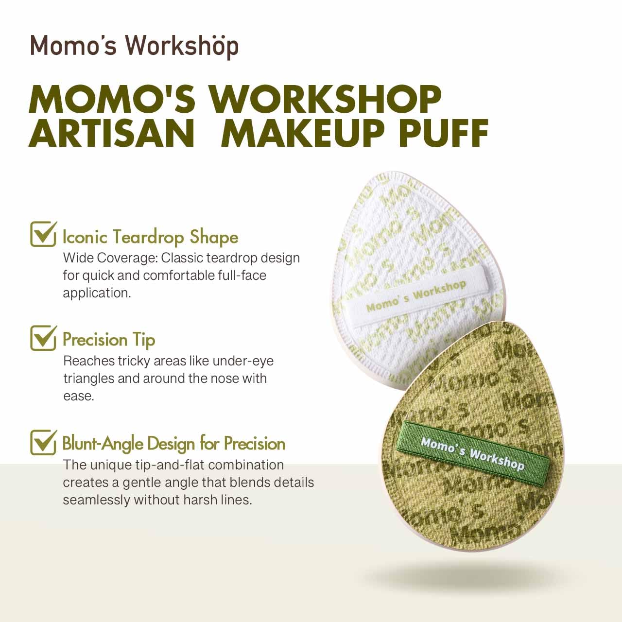 Light Green Denim Makeup Sponges,Super Soft Blenders Sponge for Full Coverage Foundation,Perfect for Oily Skin & Longwear Makeup,Travel Friendly&Reusable,2pcs Puffs &Storage Case-GlimoraGlow