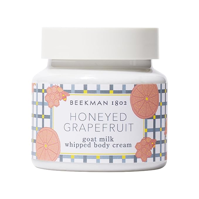 Beekman 1802 Whipped Body Cream, Honeyed Grapefruit - Scented - 8 oz - Intensely Hydrating & Softens Skin - With Goat Milk - Good for Sensitive Skin - Cruelty Free-GlimoraGlow