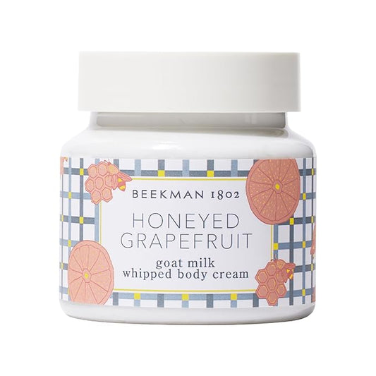 Beekman 1802 Whipped Body Cream, Honeyed Grapefruit - Scented - 8 oz - Intensely Hydrating & Softens Skin - With Goat Milk - Good for Sensitive Skin - Cruelty Free-GlimoraGlow