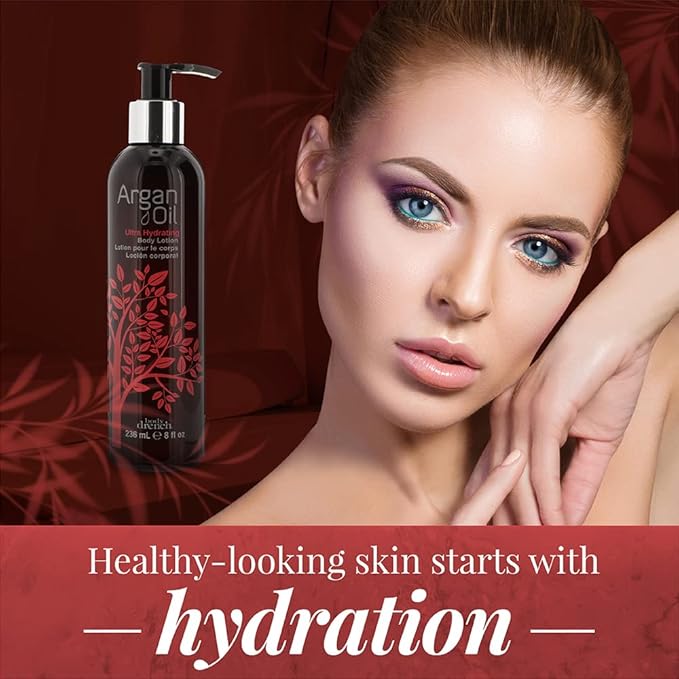 Body Drench Ultra Hydrating Body Lotion with Argan Oil - Nourishing & Moisturizing Body Lotion for Dry Skin, 8 fl oz-GlimoraGlow