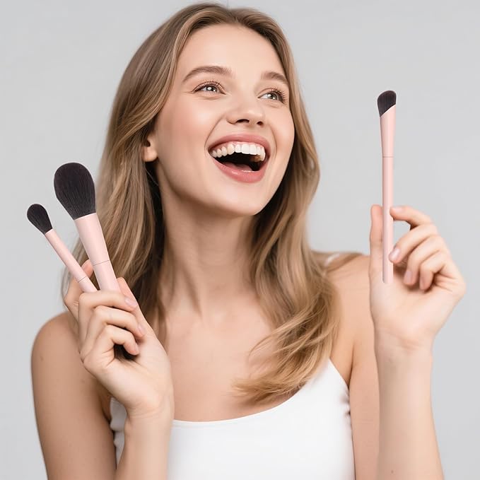 Makeup Brushes 10Pcs Professional Makeup Brush Set Foundation Contour Concealer Blush Highlight Powder Blending Eye Shadow Brush-GlimoraGlow