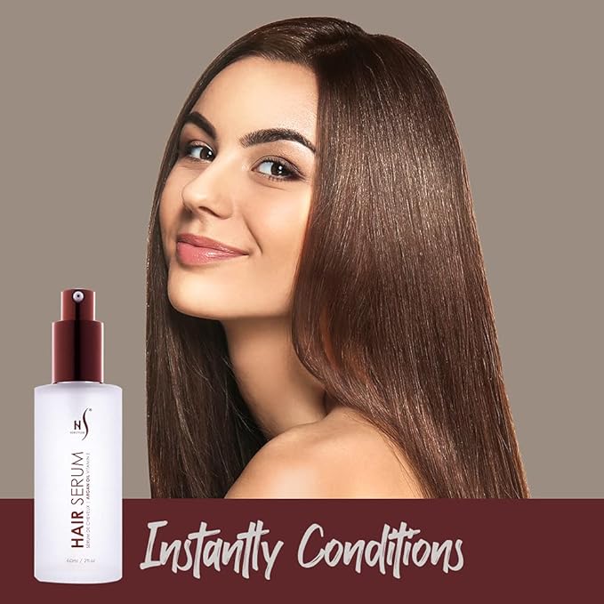 HerStyler Serum, 4 Pack - Hair Styling Agent with Argan Oil for Dry, Damaged Hair - Frizz Control Serum for Straightening, Shine, Trendy Tresses-GlimoraGlow