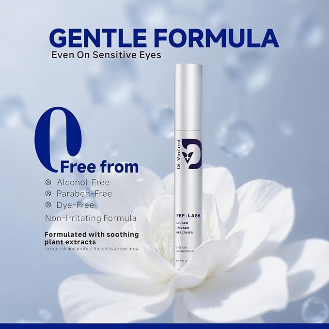 Lash Serum for Eyelash Growth – Eyelash Growth Serum Advanced Peptide Formula with 2.3× Absorption for Fuller, Thicker & Longer Lashes – Vegan & Cruelty-Free, Clinically Tested – 5ml-GlimoraGlow