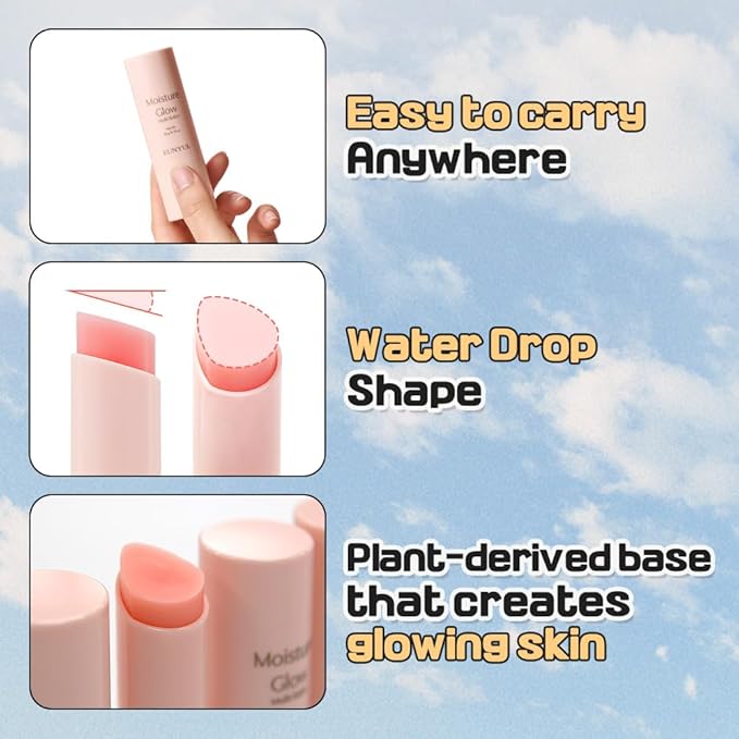 EUNYUL Moisture Glow Multi Balm Stick 0.35 Oz. Facial Balm for Hydrating & Nourishing-GlimoraGlow