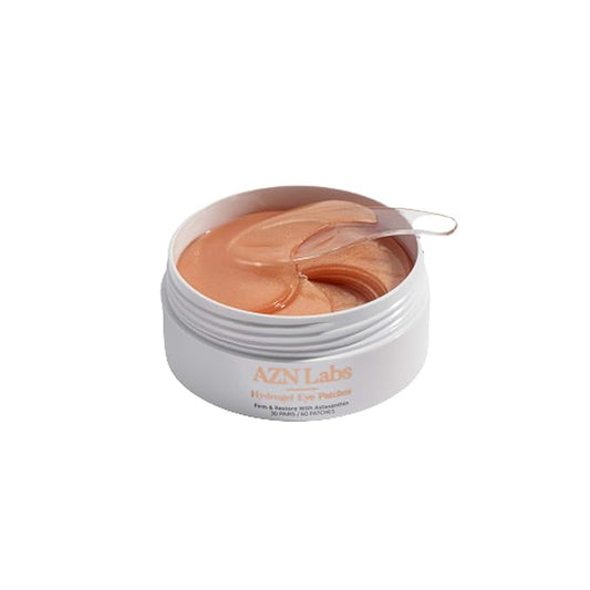 Hydrogel Eye Patches with Astaxanthin | Highly Effective For Reducing Wrinkles, Crows Feet, and Eye-Bags | Hydrating and Puffy Eye Mask Treatment | Contains Astaxanthin | 30 pairs / 60pcs-GlimoraGlow