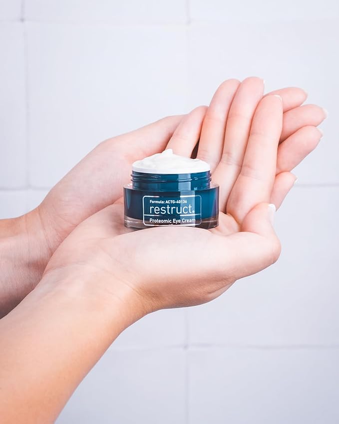 ILONA Restruct Proteomic Under Eye Cream | Proteoglycan Eye Cream Reestablishes Firmness and Smoothness | 0.5 oz-GlimoraGlow