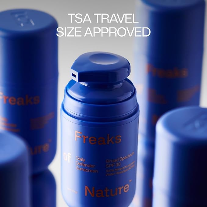 Daily Defender SPF 30 | 100% Mineral Sunscreen | Lightweight, Fast-Absorbing, 40-Min Water-Resistant | Plant-Based, Eco-Friendly, Reef-Safe, Cruelty-Free | All Skin Types | 1.7 oz I Pack of 2-GlimoraGlow