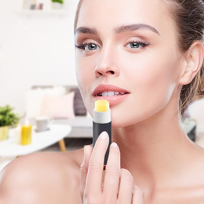 15 Pcs 0.3 oz Paperboard Lip Balm Tubes,Empty Kraft Paper Chapstick Tube Holder,Push-Up Style Biodegradable Solid Perfume Lip Gloss Container for DIY Homemade Balm Container,Natural Packaging- Black-GlimoraGlow