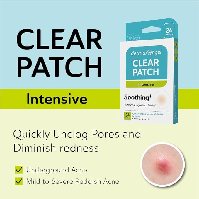 Invisible Salicylic Acid Pimple Patches for Face - Redness Reducing Hydrocolloid Acne Patches, Clear Pimple & Zit Patches for Blind Pimples - 132 Count 2 Sizes Soothing Plus (Clear Patch)-GlimoraGlow
