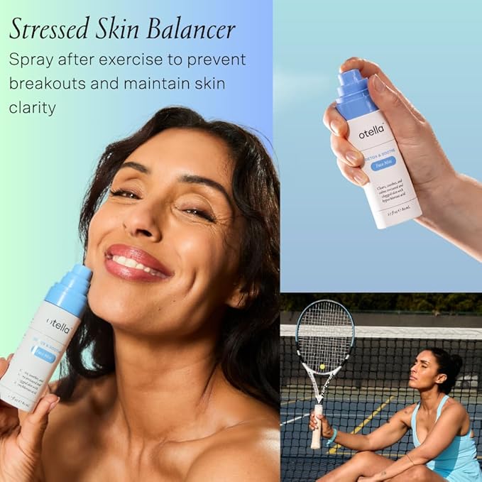 Detox & Soothe Face Mist with Hypochlorous Acid | Reduces Redness & Breakouts | pH Balance & Skin Cleansing for Active Lifestyles | TSA Approved, 2.7 oz | Clean Ingredients-GlimoraGlow