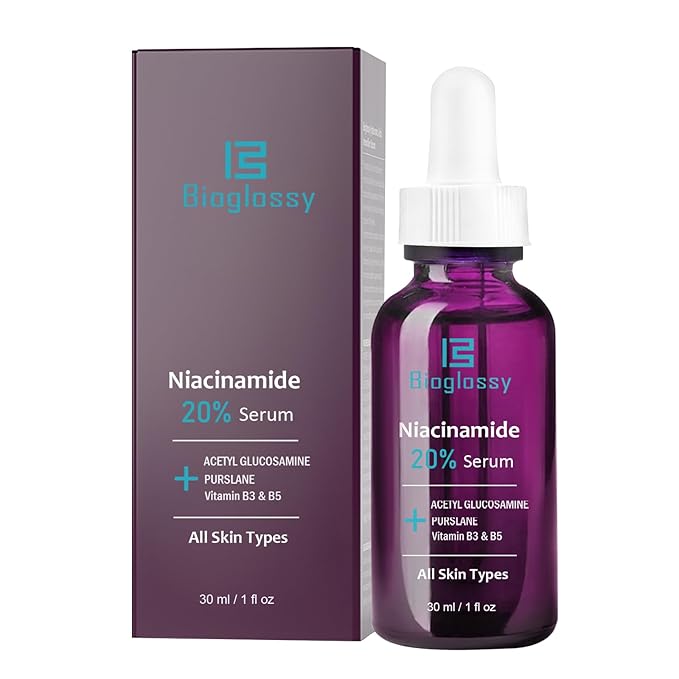 20% Niacinamide Serum for Face,Niacinamide Vitamin B3 B5 Concentrated Serum,Moisturizer,Pore Minimizer,Anti-aging Discoloration Correcting Treatment-GlimoraGlow
