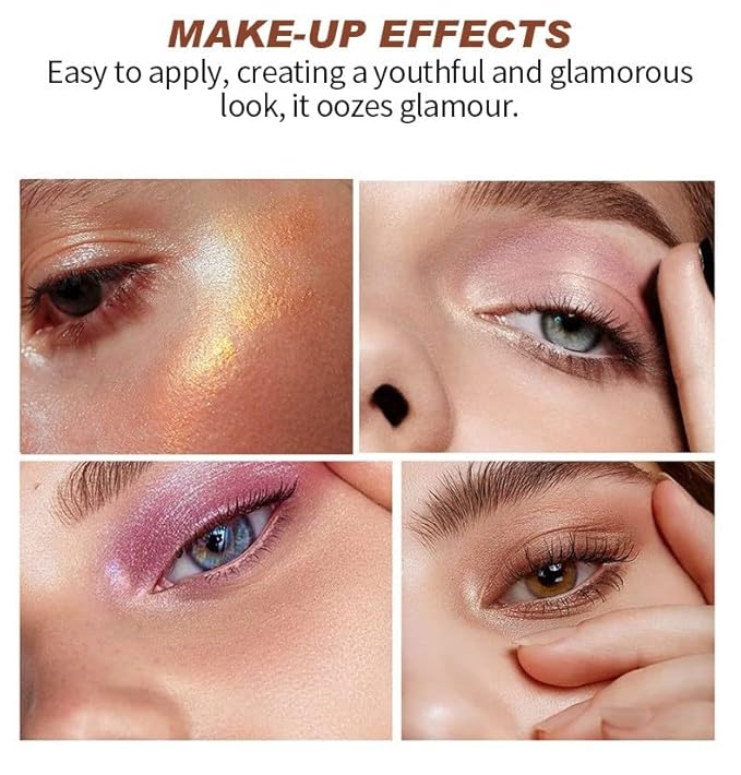 12 Colors Nude Eyeshadow Palette Travel Size Makeup, Matte Shimmer Eye Makeup, Naturing-Looking, High Pigmented Blush Eyebrow Kits, Big Artist Neutral Makeup Palette for Face Cosmetics (01)-GlimoraGlow