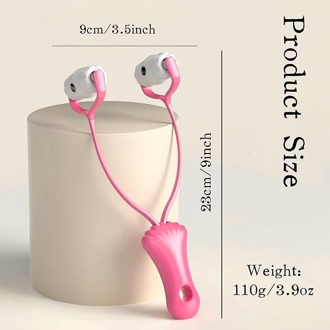 V-Shaped Face Roller Massager with 4 Magnetic Beads, Facial Lifting Tool Neck and Skin Tightening Beauty Massager-GlimoraGlow