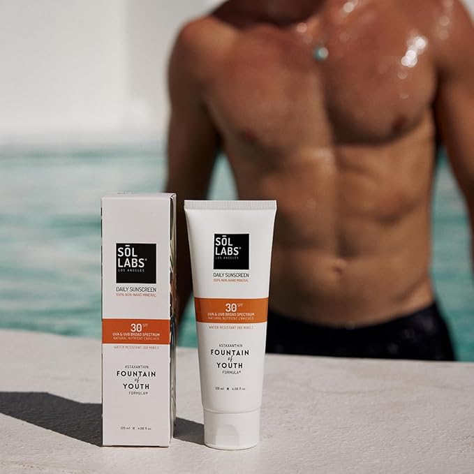 Natural Mineral Sun Screen SPF 30 for Face & Body – Lightweight, Hydrating & Moisturizing Sunscreen – Daily Sunscreen Moisturizer, No White Cast Zinc Oxide, Reef-Safe Korean Skin Care-GlimoraGlow