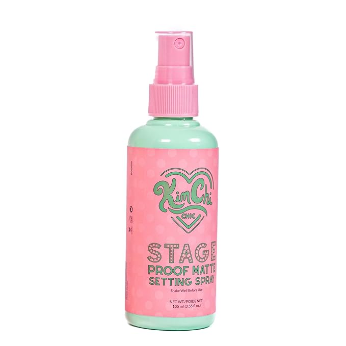 Kimchi Chic Beauty Stage Proof Matte Setting Spray, Makeup Finishing Mist and Fixative for All Skin Types, 3.55 fl oz-GlimoraGlow