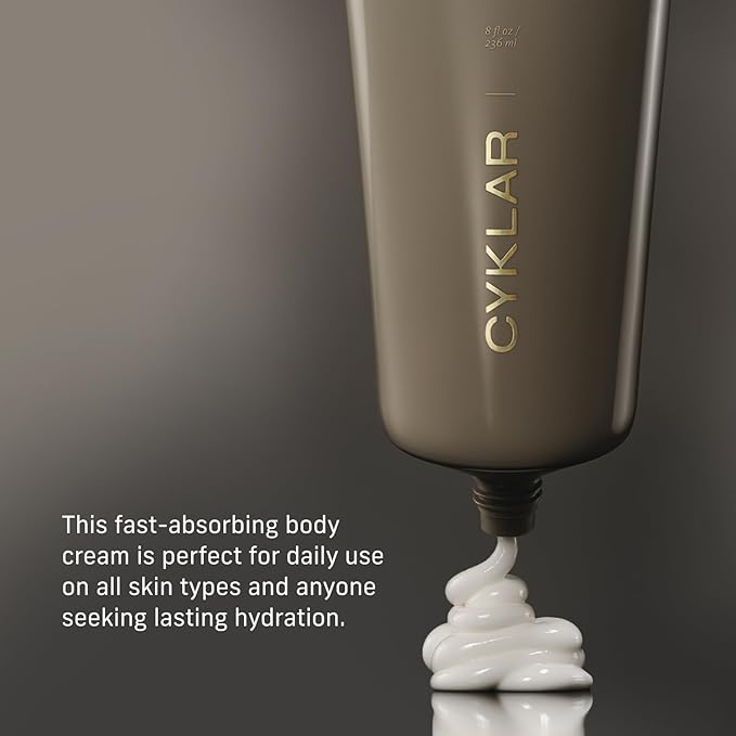 Nutrient Rich Body Cream. Crescent Fragrance Nourishing Moisturizer with Niacinamide and Banana Flower Extract. Deep Hydration, Thick Body Lotion, Dry Skin Cream for Women and Men, 8 Fl Oz-GlimoraGlow