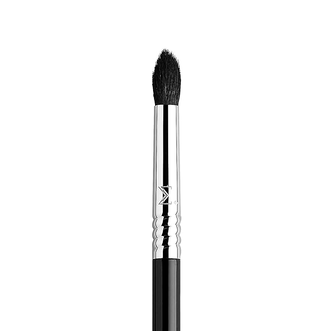 Sigma Beauty Professional E45 Eye Makeup Brush – Small Tapered Eyeshadow Blending Brush with SigmaTech® fibers for Seamless Eyeshadow Blending, Pointed Eyeshadow Brush for the Perfect Cut Crease-GlimoraGlow