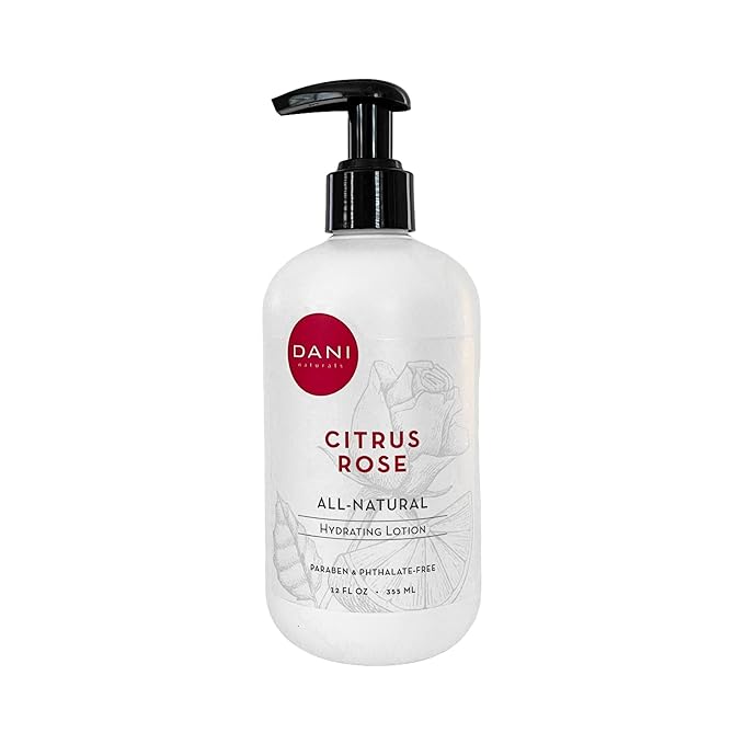 Naturals Hand & Body Lotion - Citrus Rose Scented, Deep Hydration Lotion for Dry Skin, With Shea Butter & Aloe Vera, Natural & Organic Ingredients, Paraben-Free, 12 Oz-GlimoraGlow