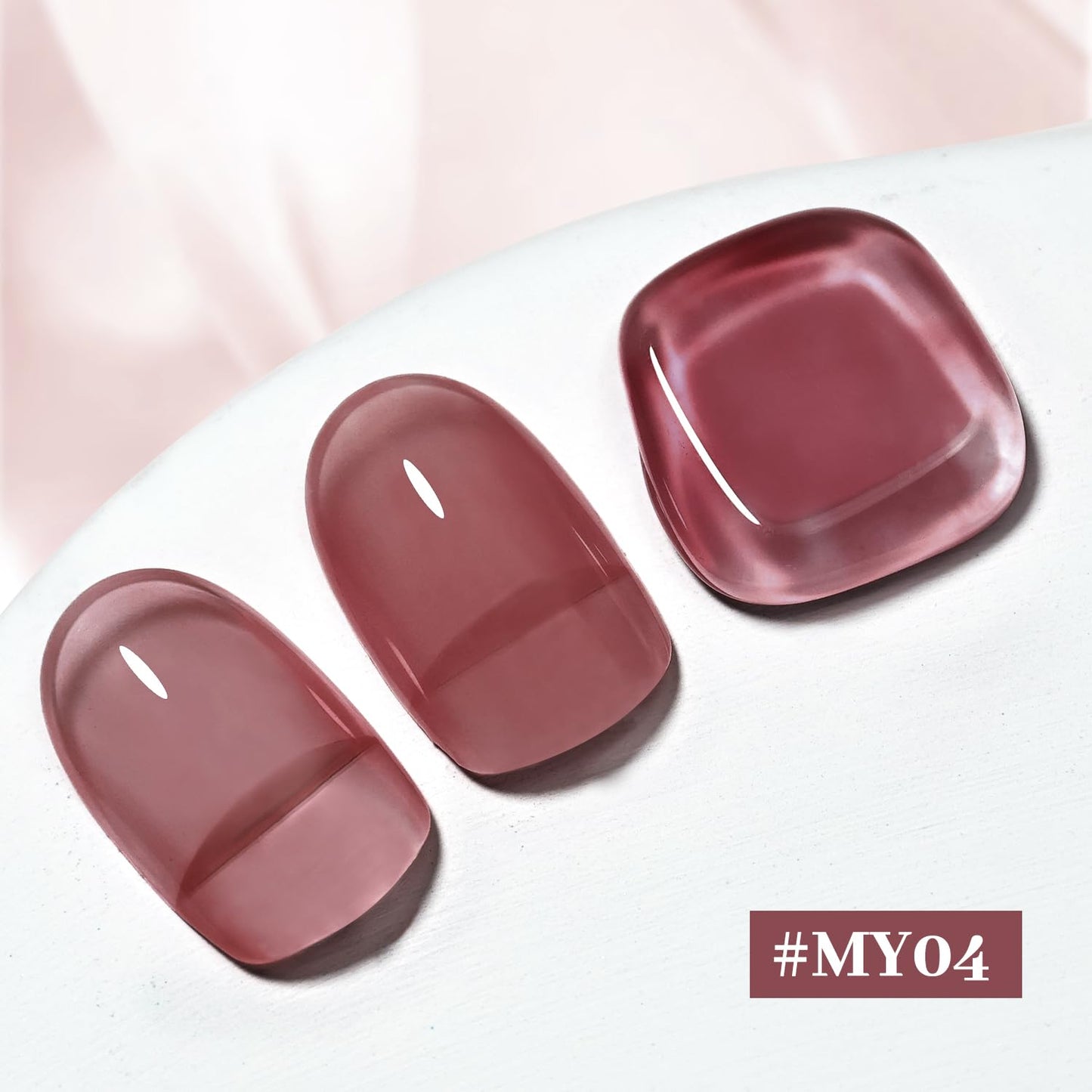 16.5ml Jelly Mauve Red Nail Polish Large Volume Quick Dry Nail Polish, Long Lasting Shine, Fingernail Toenail Nail Art DIY Home Travel Nail Art Gift-GlimoraGlow