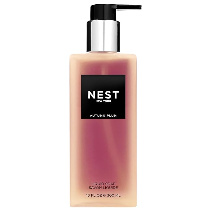 NEST New York Liquid Soap, Autumn Plum - 10 fl oz - Cleanses & Nourishes Skin - Approx. 300 Pumps Per Bottle - Gluten Free & Cruelty Free-GlimoraGlow
