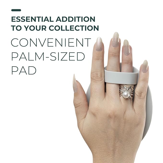 Cleansing Palm Pad | Ergonomic Handheld Brush Cleaner | Silicone Textured Scrub Pad for Deep Cleaning | Travel-Size, Beauty Tool-GlimoraGlow