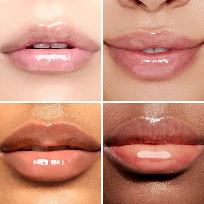 Hydrating Lip Gloss Oil - Nourishing Tinted Lip Oil for High-Shine Finish, Long-Lasting, Non-Sticky, Cruelty-Free Lip Plumper, Perfect with Lipstick & Peel-Off Lip Stain X-00#-GlimoraGlow