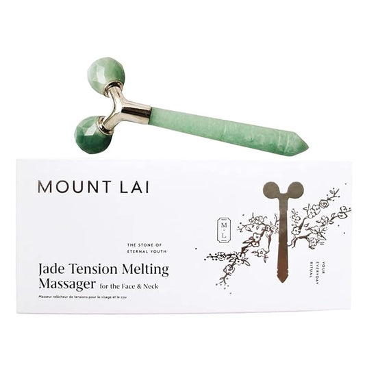 Mount Lai Jade Tension Melting Facial Massager for Face & Neck – Face Roller to Relieve Tension, Soothe Stress, Improve Circulation & Revitalize Skin for Radiant Care-GlimoraGlow