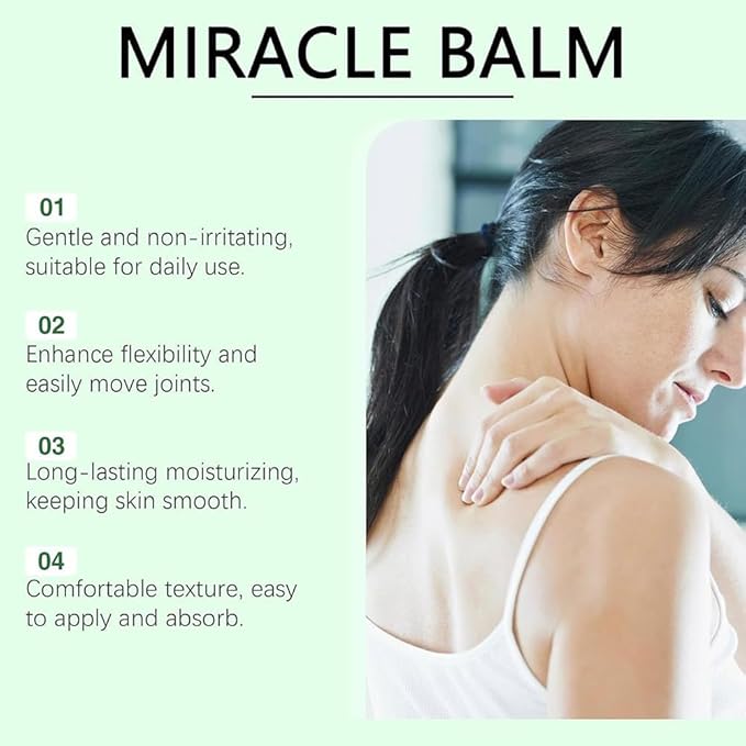 Miracle Balm, Organic Miracle Balm, Natural Ingredients, Relaxed and Comfortable for Legs, Arms, Back（2 pcs） AA-GlimoraGlow