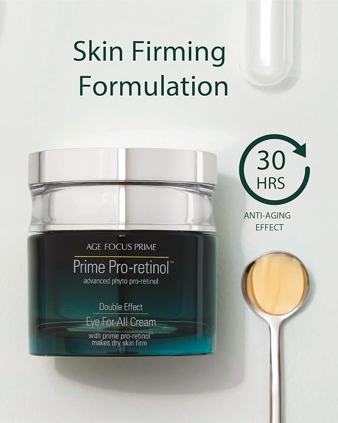 Isa Knox AGE FOCUS Prime Double Effect Eye For All Cream Set (3.4fl oz) - Korean Skincare Set, Lightweight Rich Eye Cream, Toner, Emulsion with Daytime Retinol,-GlimoraGlow