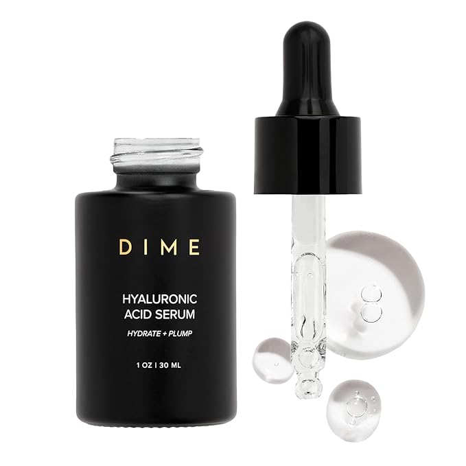 DIME Beauty Hyaluronic Acid Serum, Ultra Hydrating Face Serum with Pure Hyaluronic Acid, 1 oz / 30 ml-GlimoraGlow