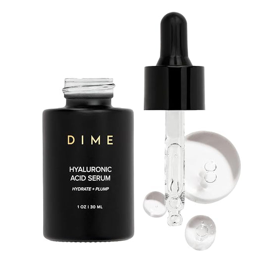 DIME Beauty Hyaluronic Acid Serum, Ultra Hydrating Face Serum with Pure Hyaluronic Acid, 1 oz / 30 ml-GlimoraGlow