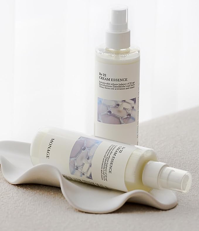Re 22 Cream Essence – Korean Skin Care All-in-One Hydrating Spray with Resurrection Plant & Sea Lettuce Stem Cells for Youthful, Balanced Skin – Relaxing Gifts, 150ml / 5.07 fl. oz-GlimoraGlow