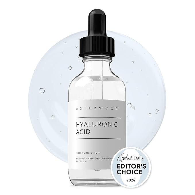 Asterwood Hyaluronic Acid Serum for Face - Plumping, Anti-Aging, Hydrating - Fragrance-Free - 2 Fl Oz-GlimoraGlow