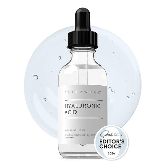 Asterwood Hyaluronic Acid Serum for Face - Plumping, Anti-Aging, Hydrating - Fragrance-Free - 2 Fl Oz-GlimoraGlow