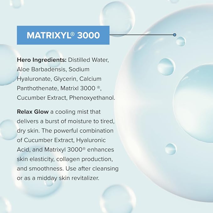 Cosmedica Skincare Refresh Glow Hydrating Peptide Spray with Matrixyl 3000, Cucumber Extract & Hyaluronic Acid for Revitalized Skin – 4 oz-GlimoraGlow