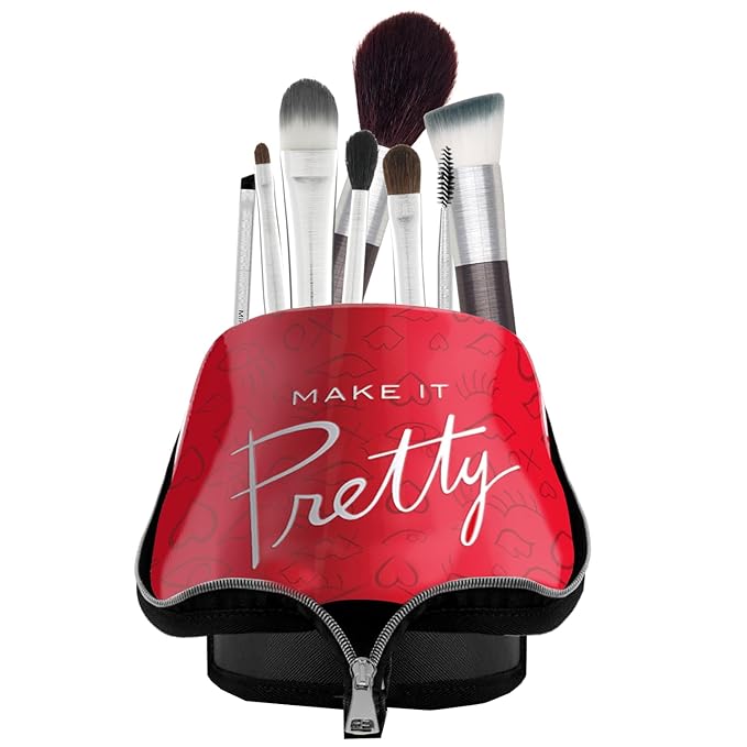 Mirabella Make It Pretty Professional Travel Brush Set and Travel Case-GlimoraGlow