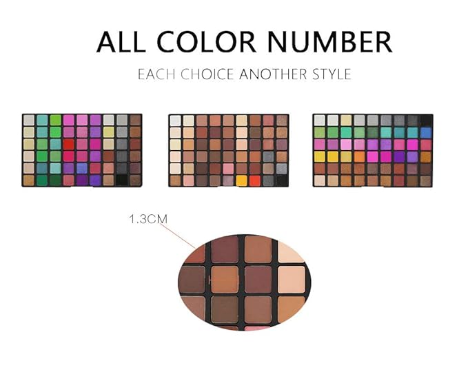 162 Colors Hightlight Eyeshadow Palette Makeup Gift Set, FantasyDay Professional Long Lasting Waterproof Matte Highly Pigments Shiny Shimmers Glitter Makeup Palette Colorful Cosmetic Eye Shadow Pallet-GlimoraGlow