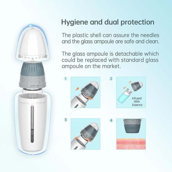 Hydra Needle Serum Applicator Tools Hydra Stamp,Professional Micro Needling Tools-GlimoraGlow