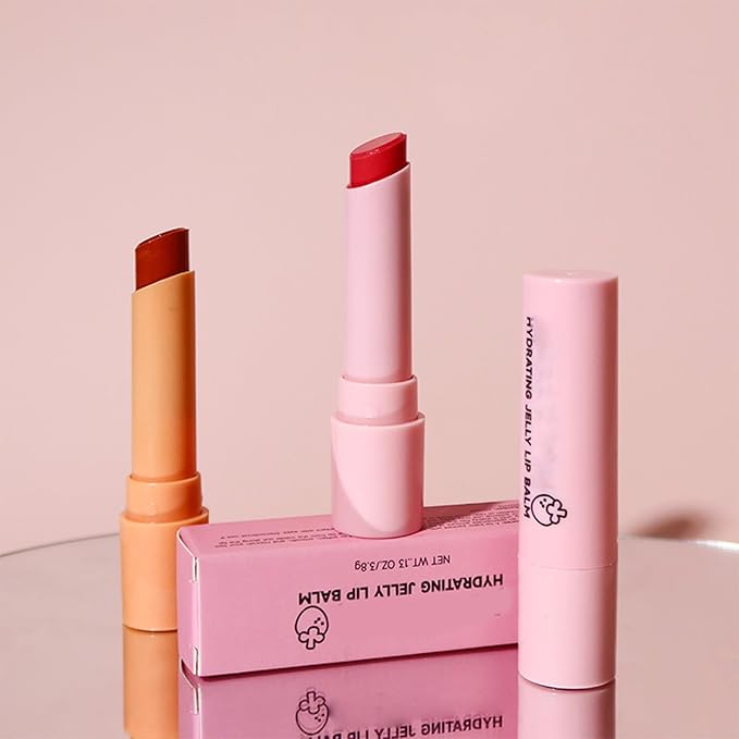 Hydrating Jelly Lipstick,Instantly Hydrating Lip Tint Tinted Moisturizing Lip Balm For Dry Lip,Conditioning & Nourishing Lip Care Moisturizer Fruit Lip Oil Non-sticky Lip Gloss(Tangerine)-GlimoraGlow