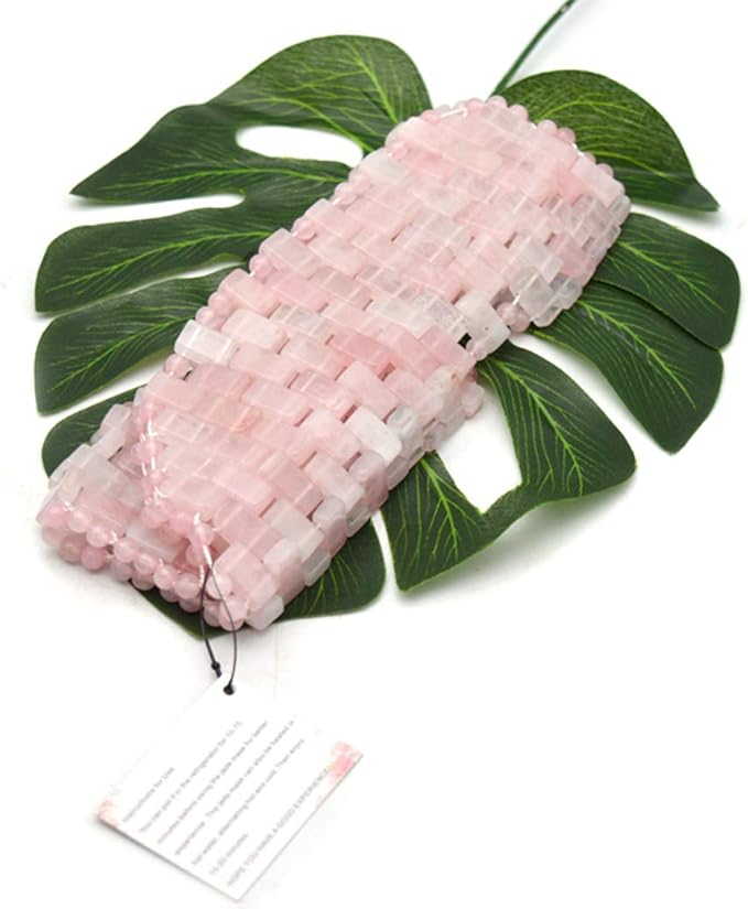 Jade Ice Sleeping Mask, Jade Mask for Relieving Face & Eye Puffiness Migraine, Anti Wrinkle Mask Therapy, Yoga Meditation Tools (Rose Quartz)-GlimoraGlow