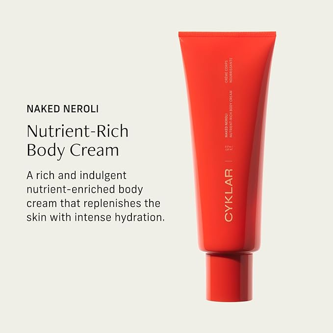 Nutrient Rich Body Cream. Naked Neroli Nourishing Moisturizer with Niacinamide and Banana Flower Extract. Deep Hydration, Thick Body Lotion, Dry Skin Cream for Women and Men, 8 Fl Oz-GlimoraGlow
